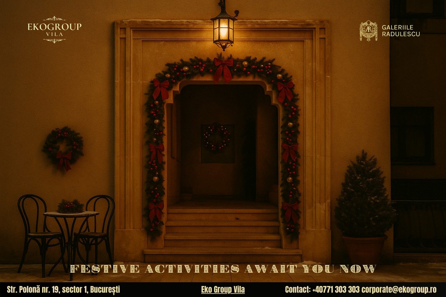 Activități de Crăciun cu farmec interbelic: magia Crăciunului anilor ’30 la Eko Group Vila 1 Activități de Crăciun cu farmec interbelic: magia Crăciunului anilor ’30 la Eko Group Vila